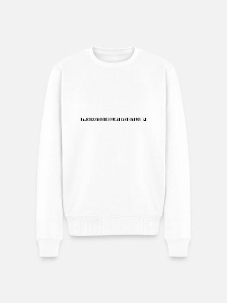 Roll My Eyes Out - Men's Premium Organic Jumper - white