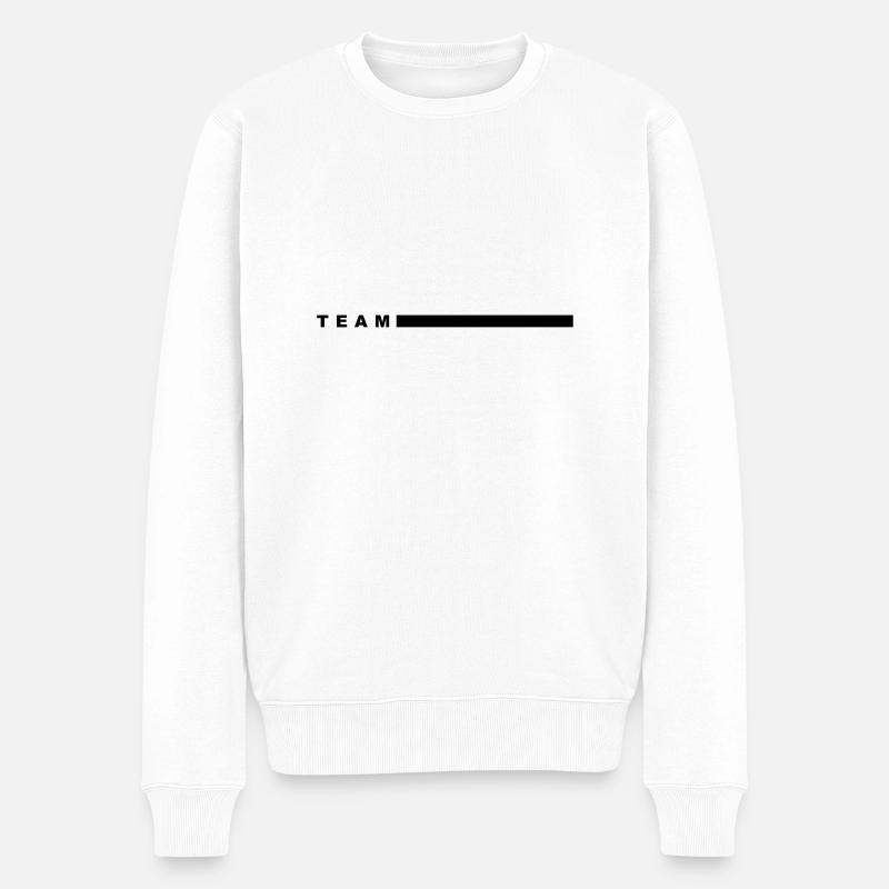 Team - Männer Premium Bio Pullover - Weiß