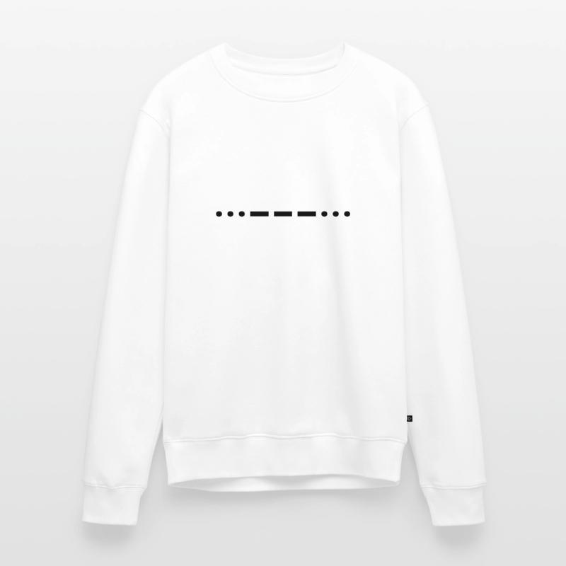 Morse code SOS Men's Premium Organic Jumper
