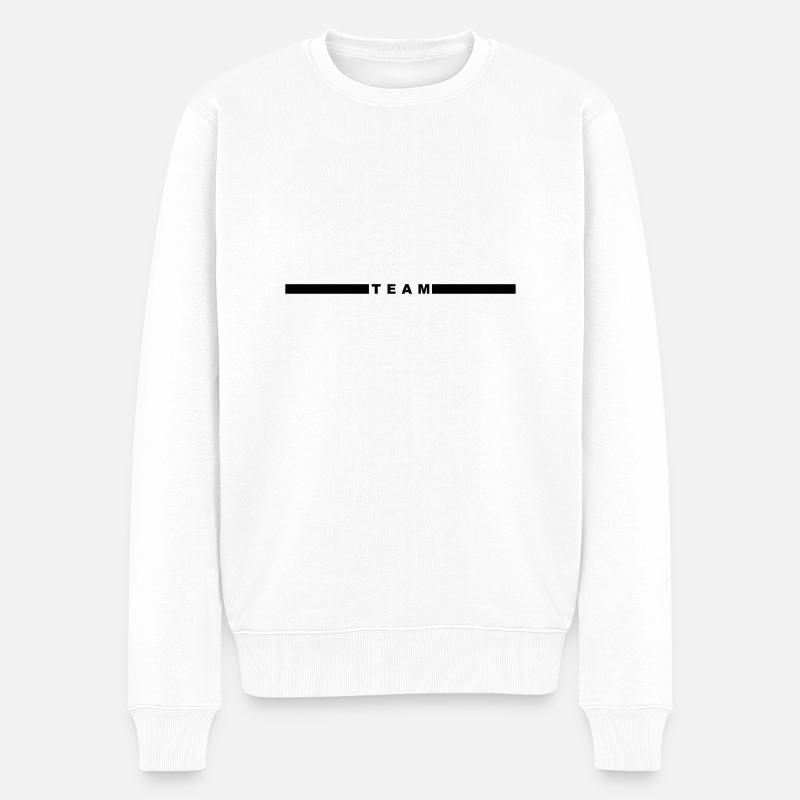 Équipe avec poutres au centre - Pull Premium bio Homme - blanc