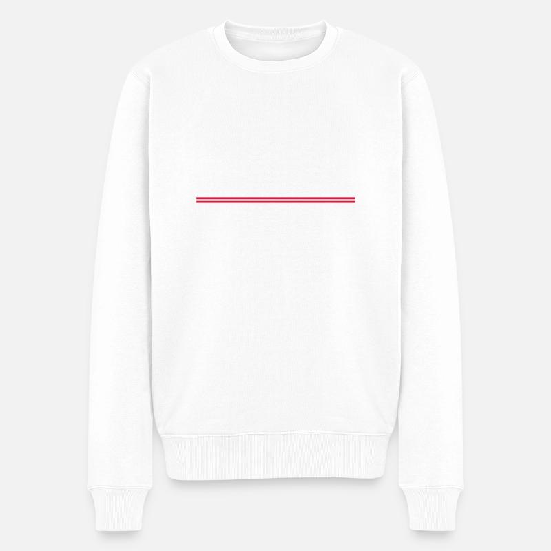 2 gleiche Striche - Pull Premium bio Homme - blanc