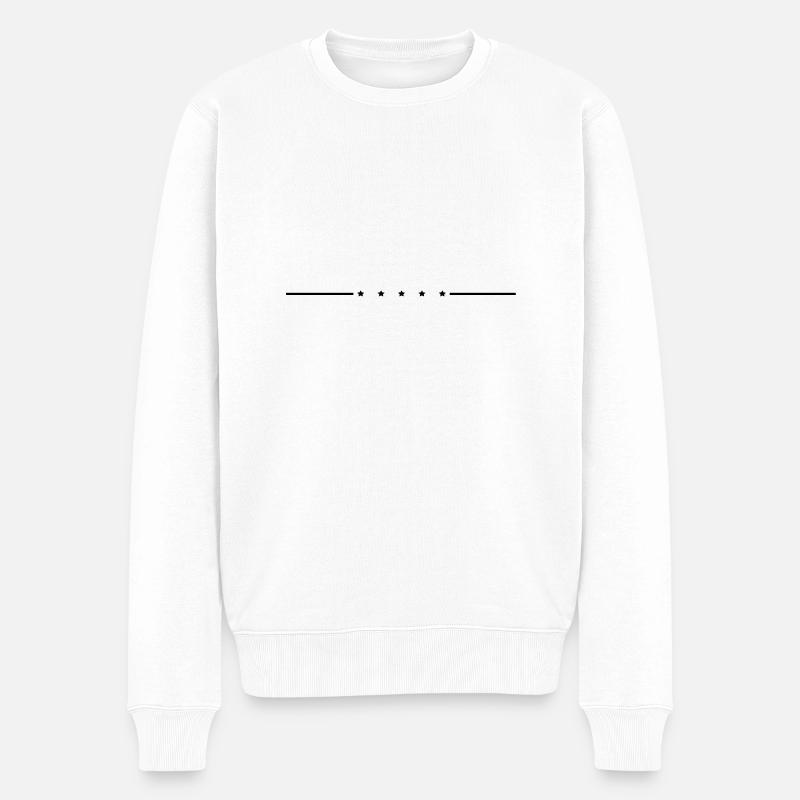 linie_sterne_rk1 - Pull Premium bio Homme - blanc