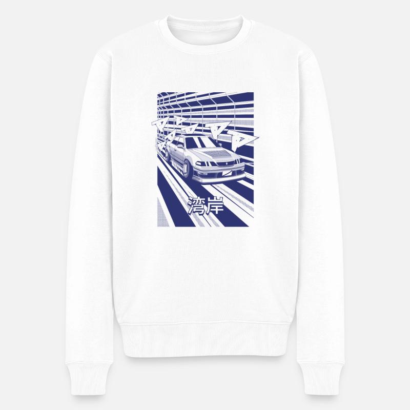Chaser Wangan Runner - Männer Premium Bio Pullover - Weiß