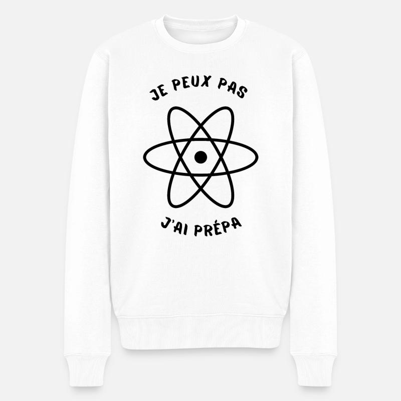 JE PEUX PAS J'AI PREPA - Pull Premium bio Homme - blanc