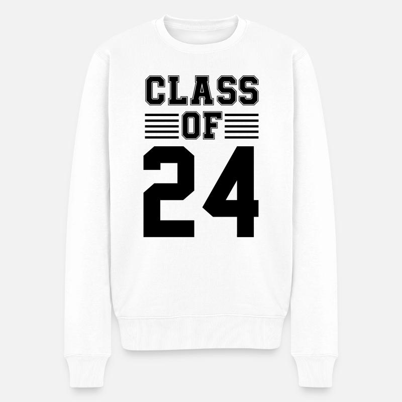Classe de 24 - Pull Premium bio Homme - blanc