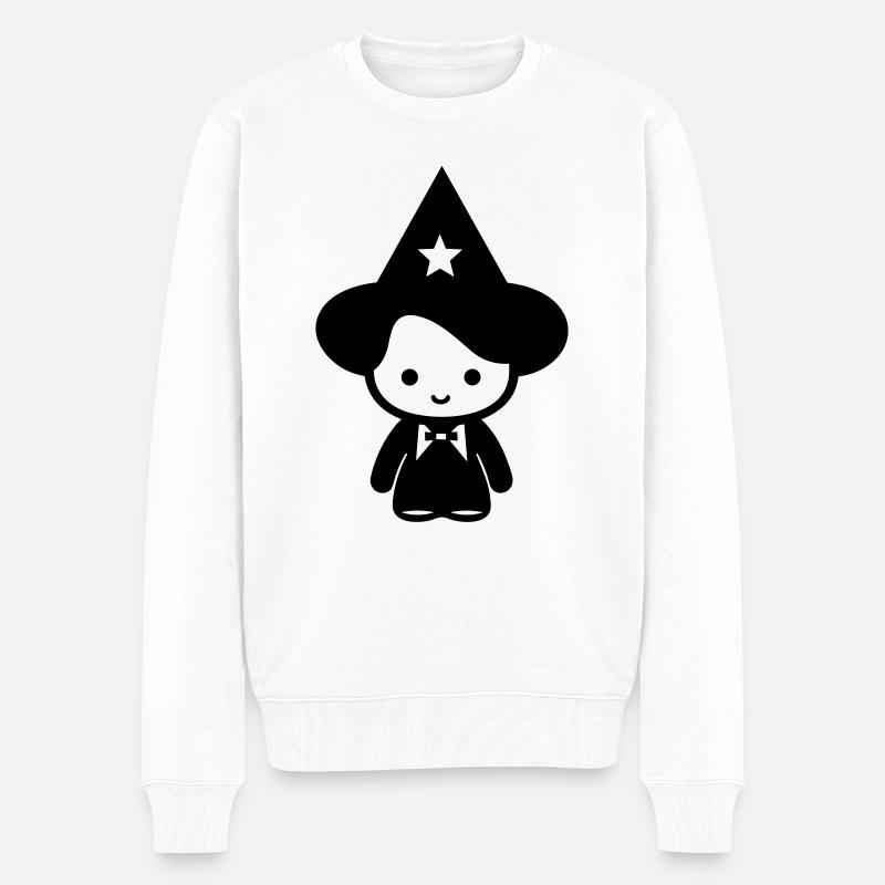 Sorcier - Pull Premium bio Homme - blanc