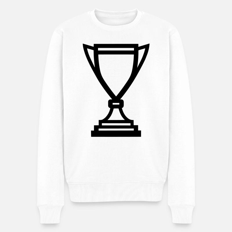 trophée - Pull Premium bio Homme - blanc