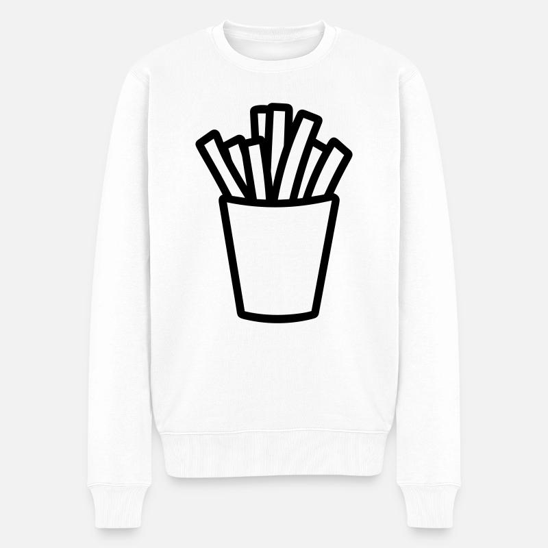 Frites - Pull Premium bio Homme - blanc