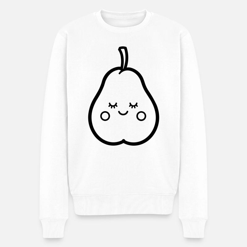 poire - Pull Premium bio Homme - blanc