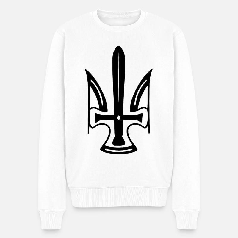 Ukraine - Pull Premium bio Homme - blanc