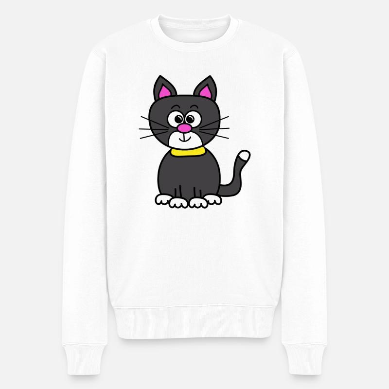 Chat - Pull Premium bio Homme - blanc