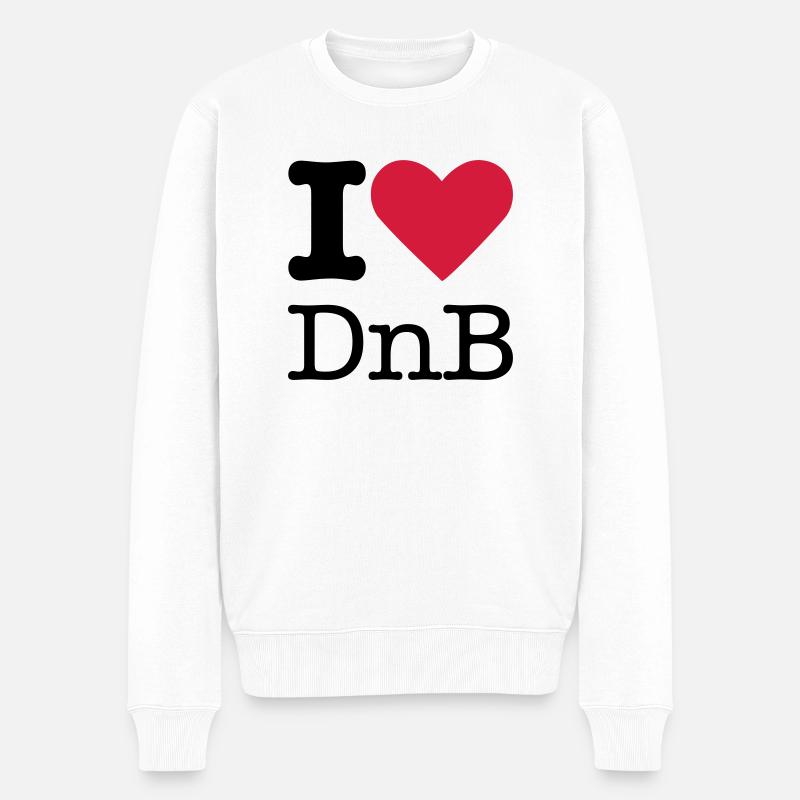 J'aime DnB - Pull Premium bio Homme - blanc