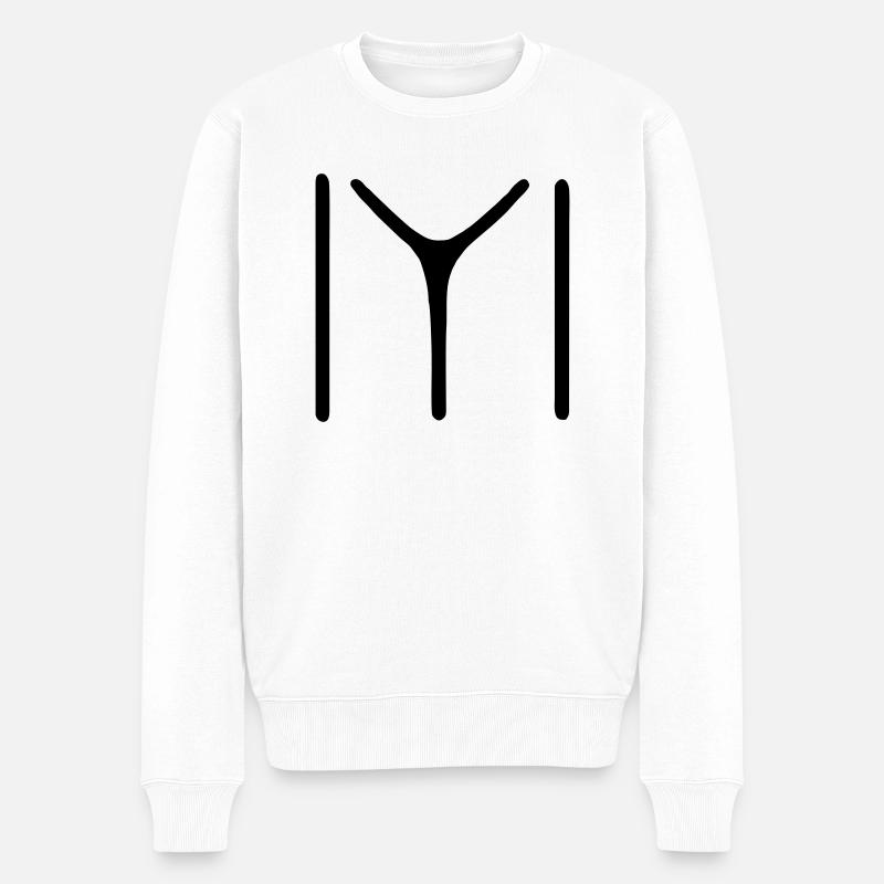 Kayi Obasi - Männer Premium Bio Pullover - Weiß