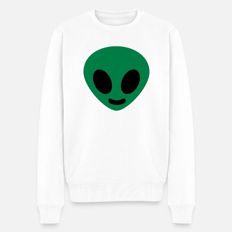 Alien - Männer Premium Bio Pullover - Weiß