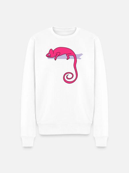 chameleon b - Men's Premium Organic Jumper - white