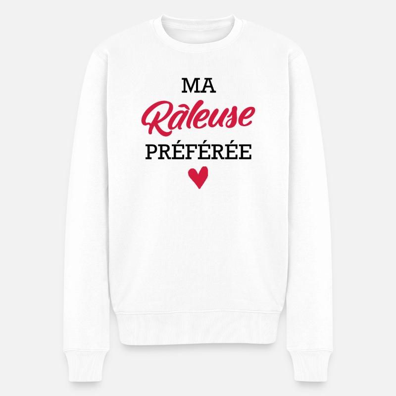 humour Râleuse / Ma Râleuse préférée - Pull Premium bio Homme - blanc