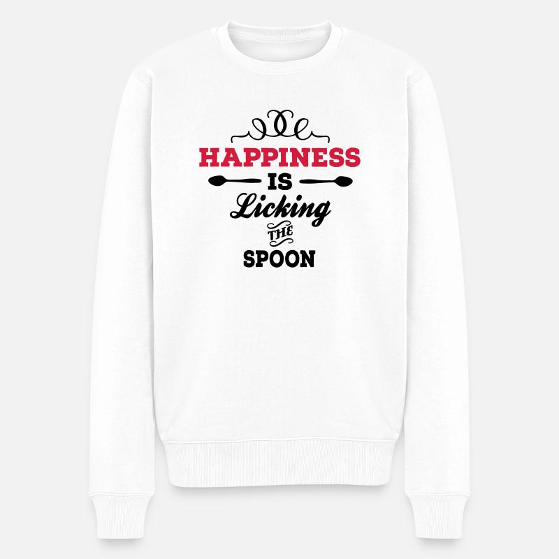 cuire - Pull Premium bio Homme - blanc