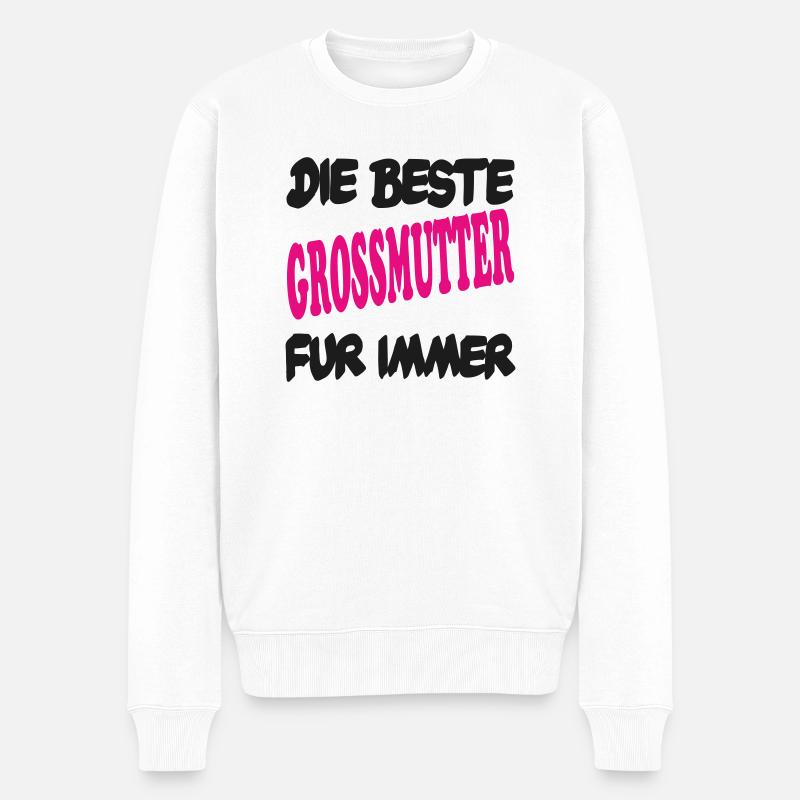 DIE BESTE GROSSMUTTER FUR IMMER - Pull Premium bio Homme - blanc