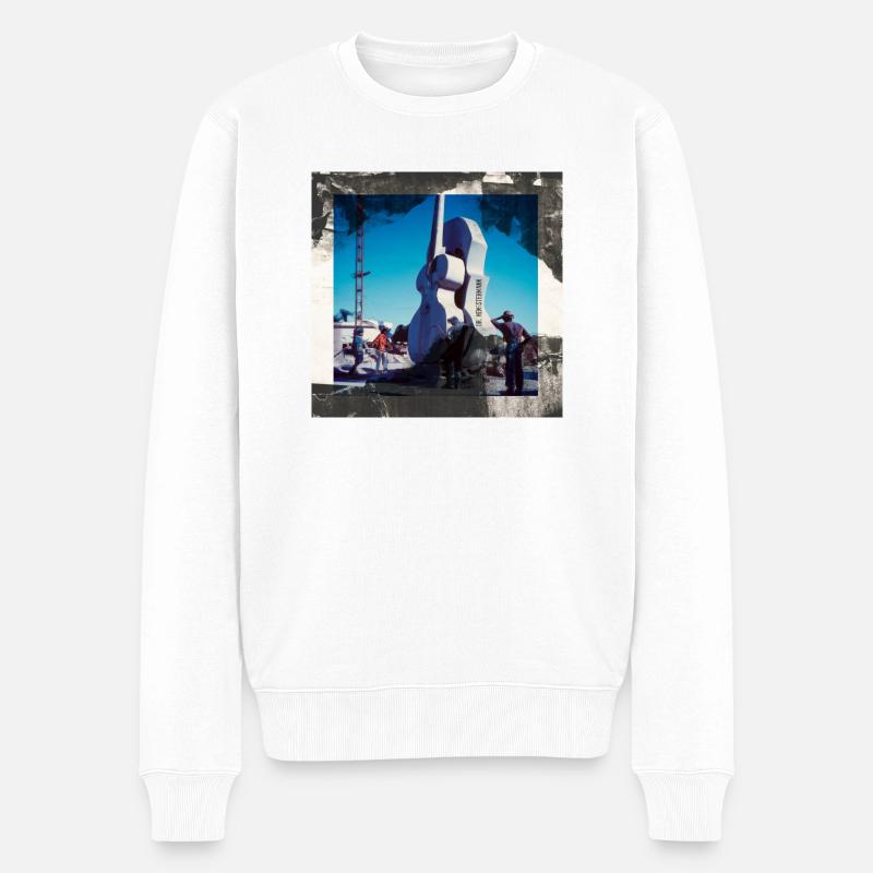 Color - Männer Premium Bio Pullover - Weiß