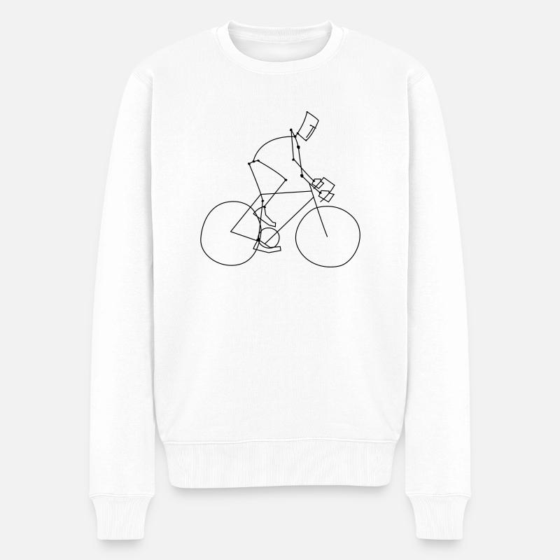 cycling sport - Männer Premium Bio Pullover - Weiß