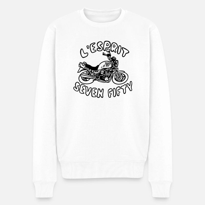 L'esprit Seven Fifty - Pull Premium bio Homme - blanc