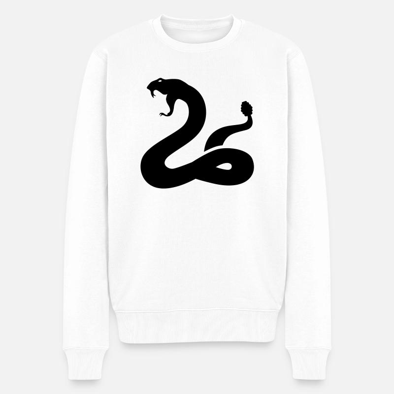 serpent - Pull Premium bio Homme - blanc