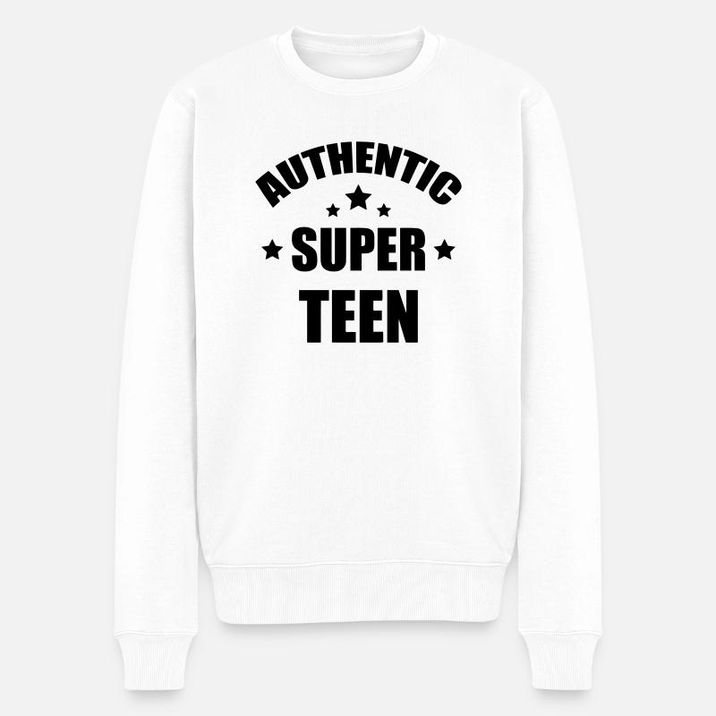 adolescent / enfant / ado / adolescente - Pull Premium bio Homme - blanc