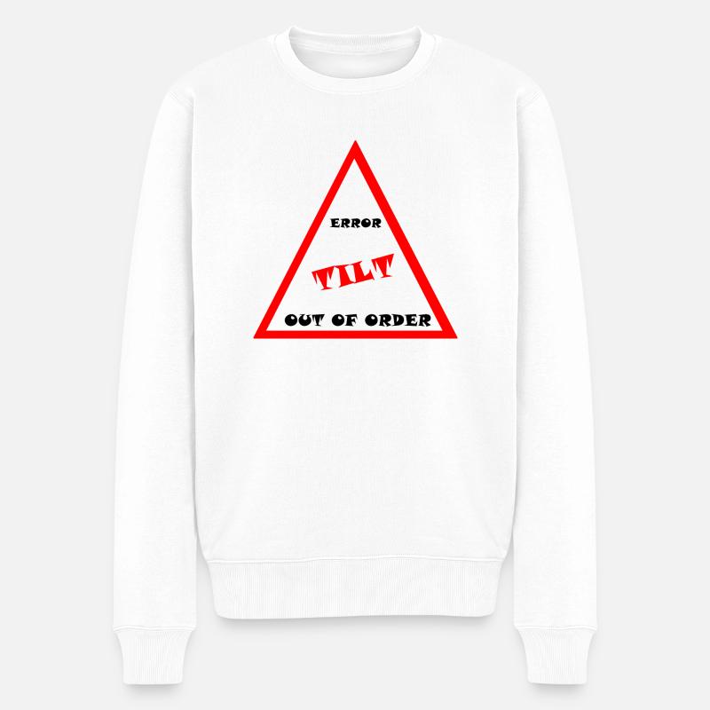 Tilt - Männer Premium Bio Pullover - Weiß