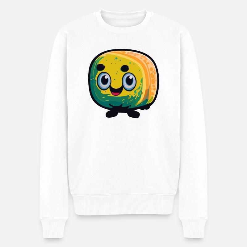 Casper - Männer Premium Bio Pullover - Weiß