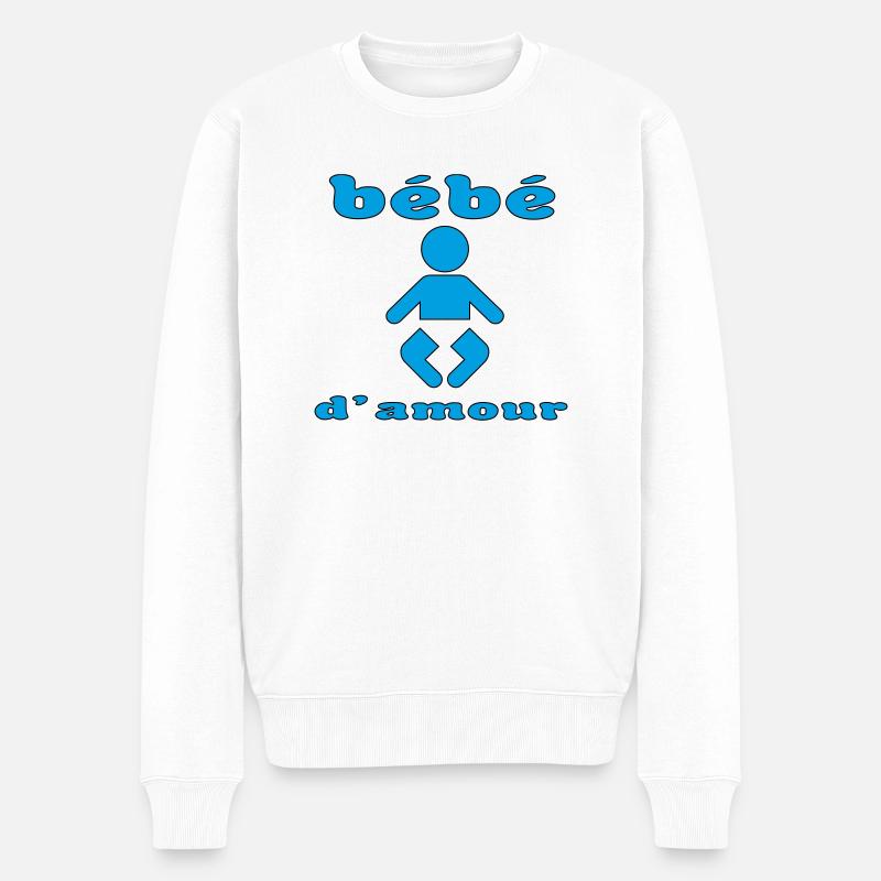 Bébé d'amour - Pull Premium bio Homme - blanc