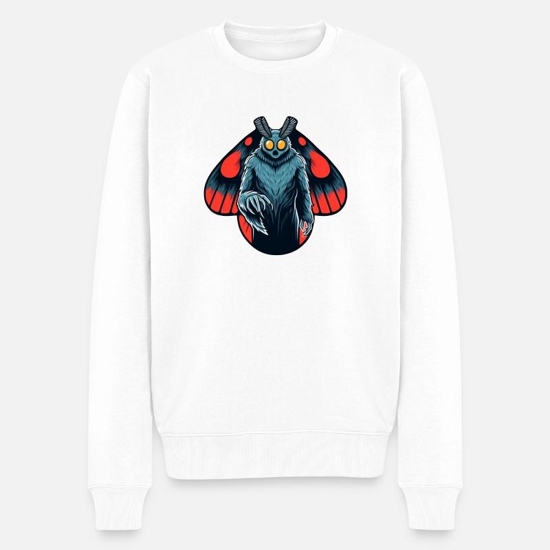 Mothman - Cryptide Cryptozoologie de Virginie-Occidentale - Pull Premium bio Homme - blanc