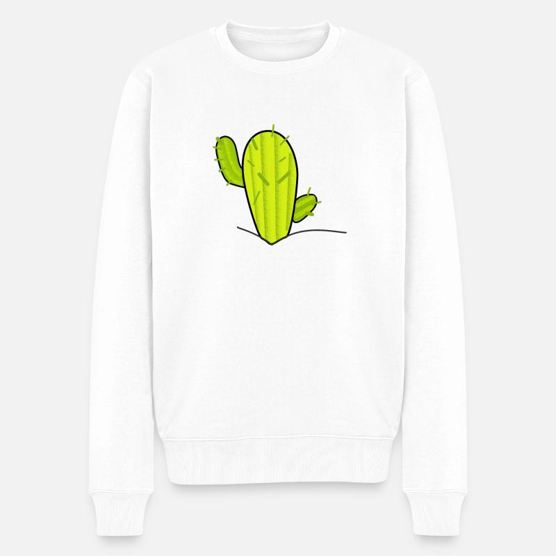 Cactus - Pull Premium bio Homme - blanc