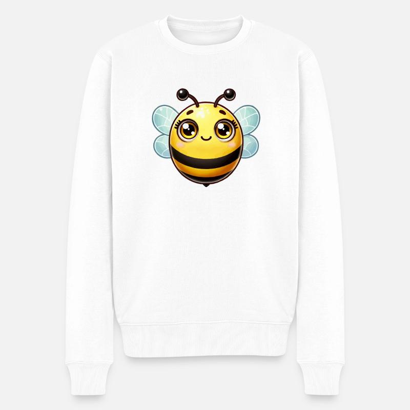 abeille - Pull Premium bio Homme - blanc