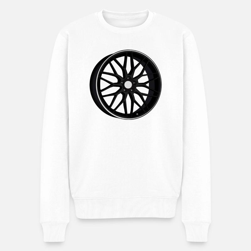 Felge - Männer Premium Bio Pullover - Weiß