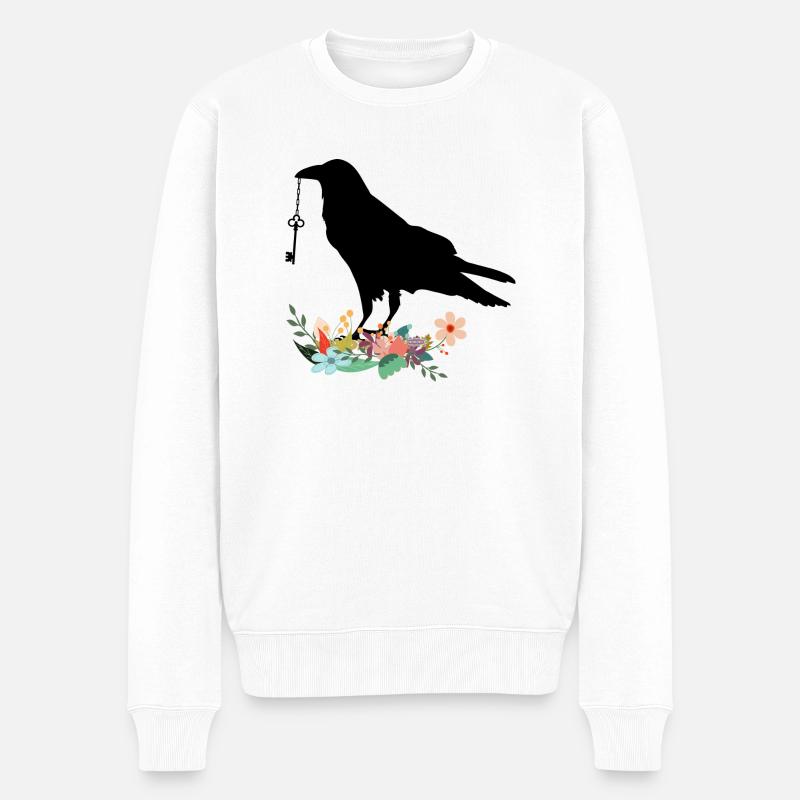 corbeau - Pull Premium bio Homme - blanc