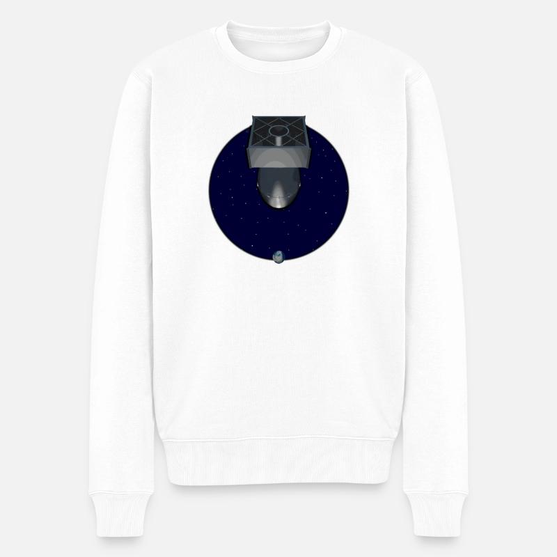 Zeichnung Bombe - Männer Premium Bio Pullover - Weiß