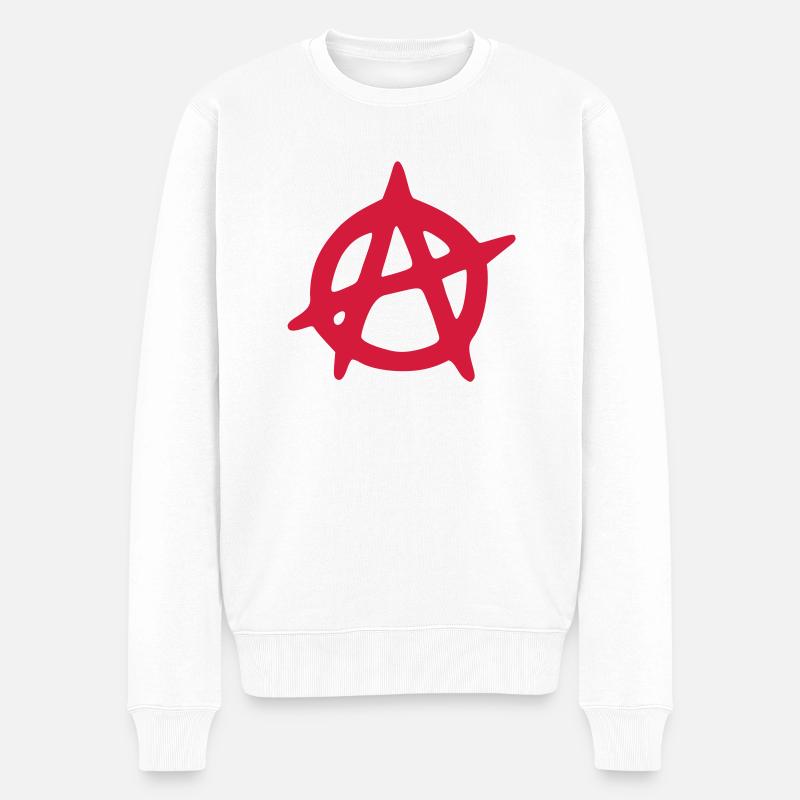 Anarchy - Anarchie (R) - Pull Premium bio Homme - blanc