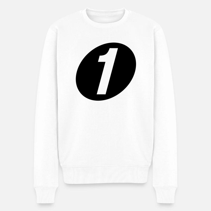 numéro un - Pull Premium bio Homme - blanc