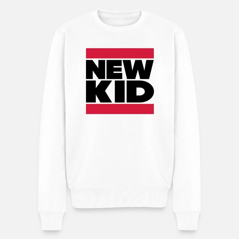 New Kid in Dubstep Regardez - Pull Premium bio Homme - blanc