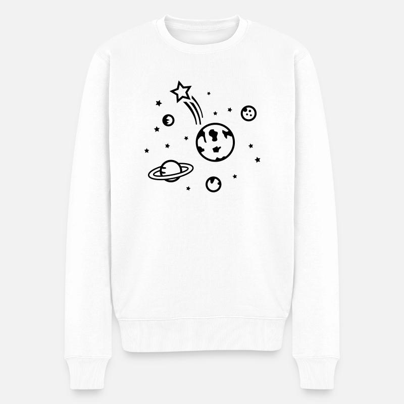 universe - Pull Premium bio Homme - blanc