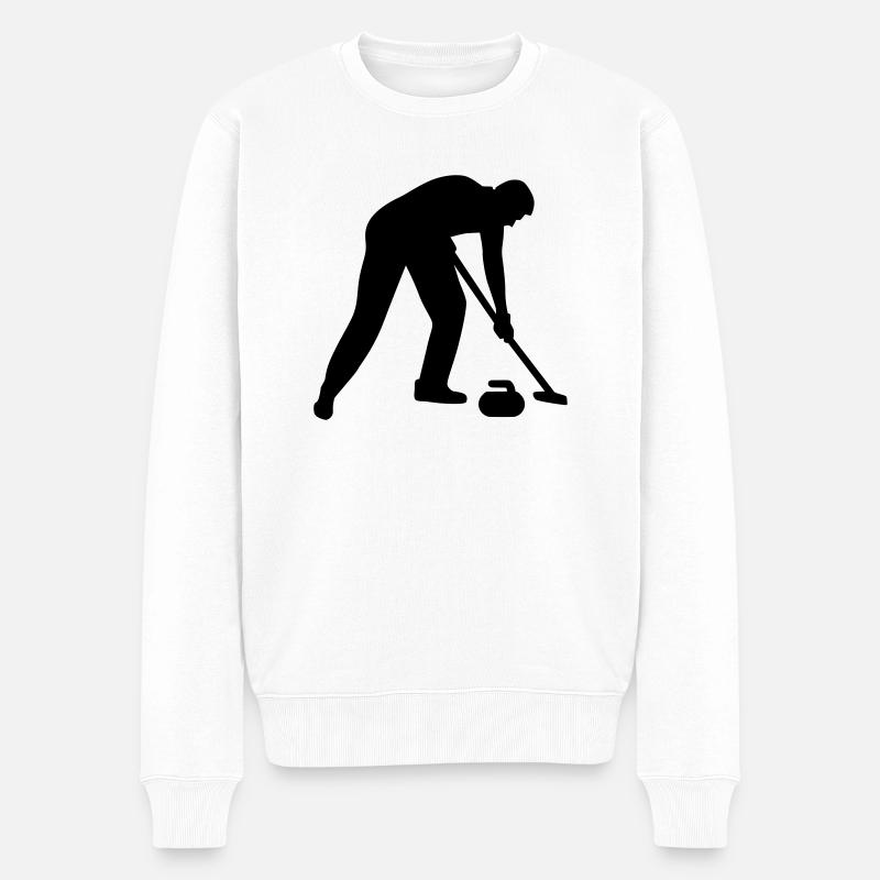 Curling - Pull Premium bio Homme - blanc