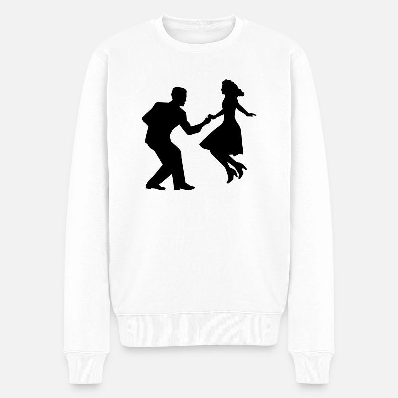Swing dance - Pull Premium bio Homme - blanc