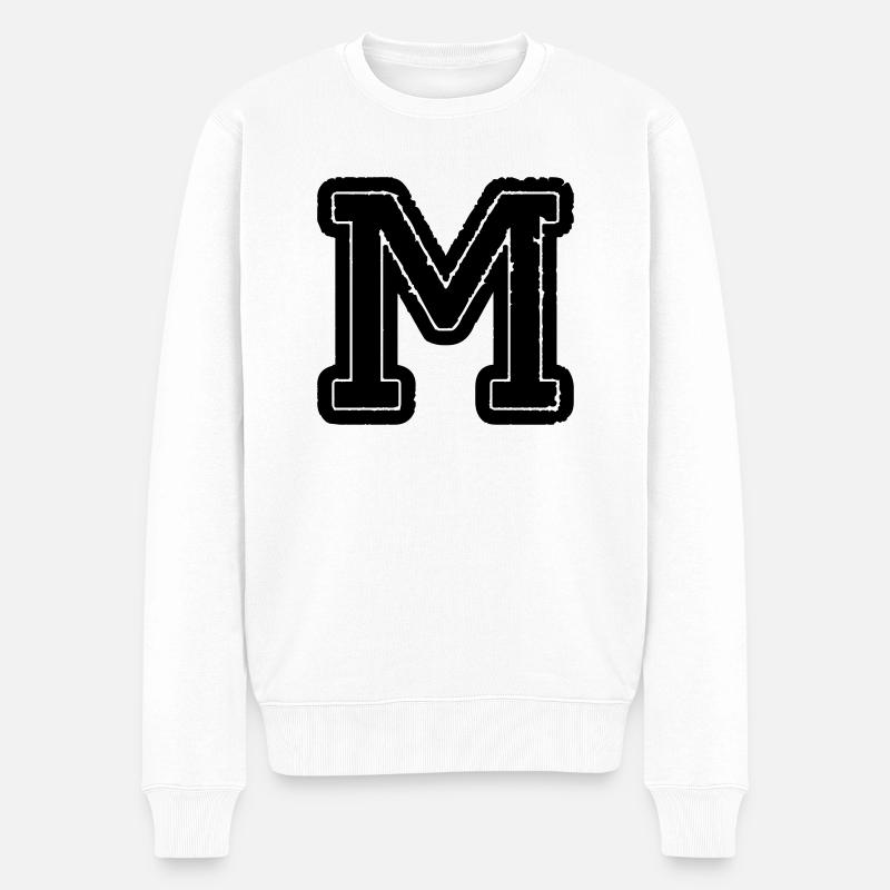 m_01 - Männer Premium Bio Pullover - Weiß