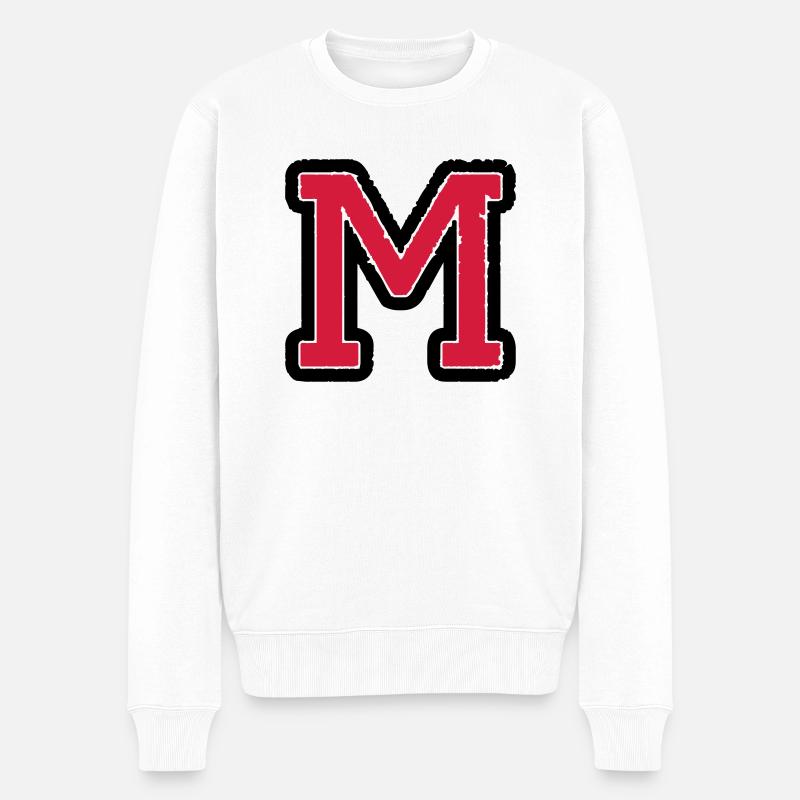 m_02 - Männer Premium Bio Pullover - Weiß