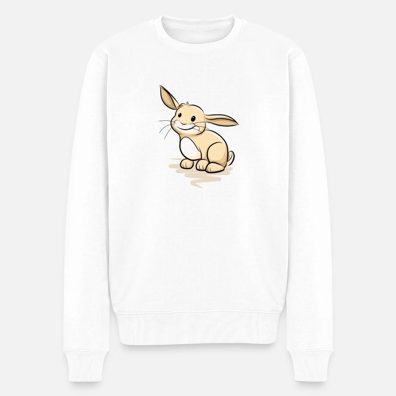 Lapin - Pull Premium bio Homme - blanc