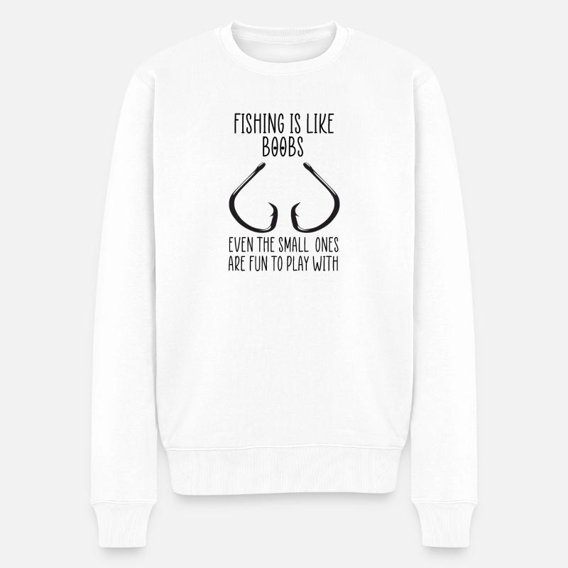 drôle de pêche - Pull Premium bio Homme - blanc