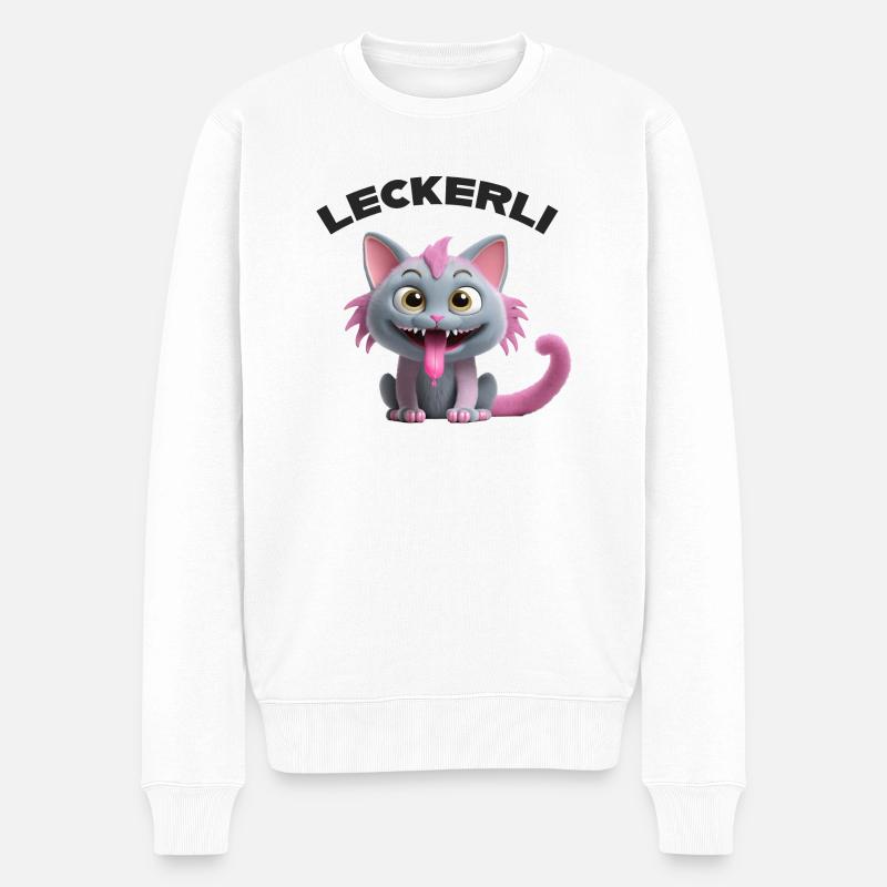 Traiter le monstre chat - Pull Premium bio Homme - blanc