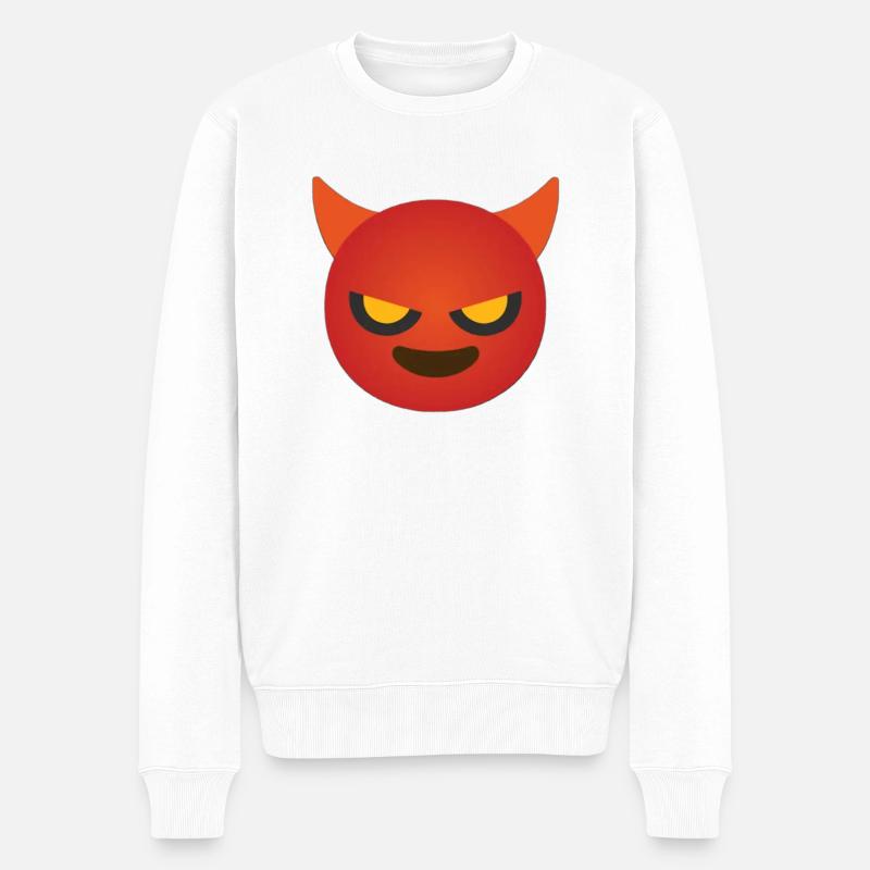 Visage du diable - Pull Premium bio Homme - blanc