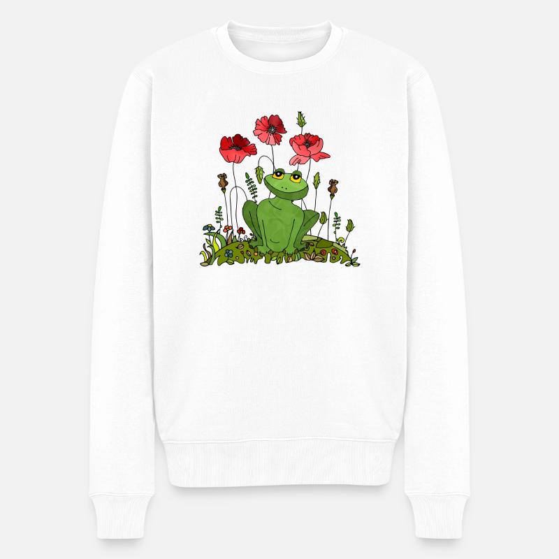 Grenouille - Pull Premium bio Homme - blanc