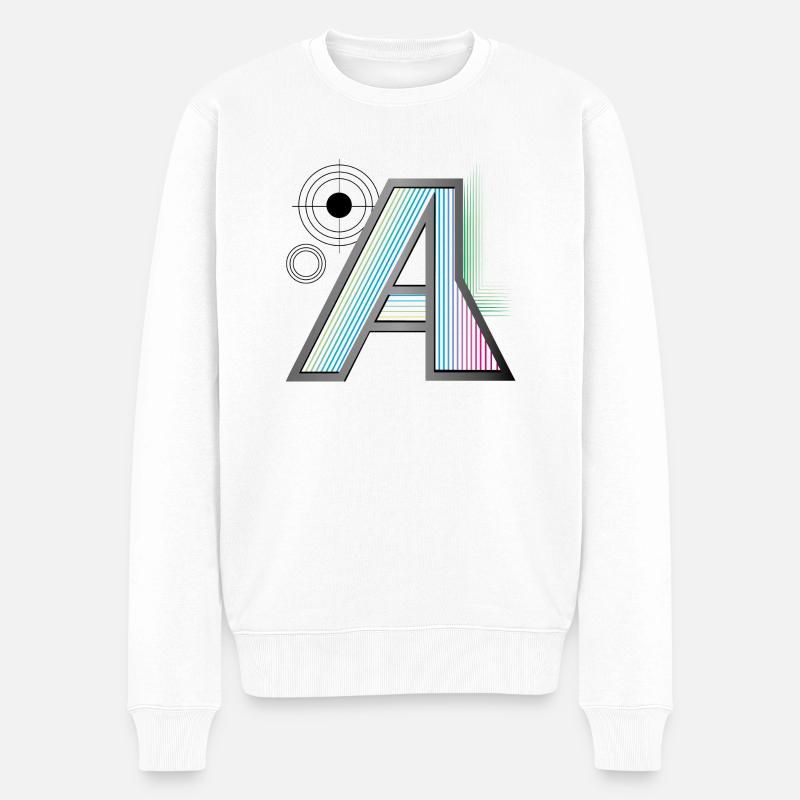 Design "Aesthetica" - Männer Premium Bio Pullover - Weiß